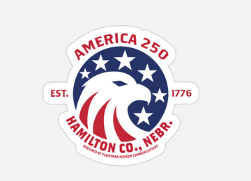 "America's 250th Anniversary" Die-Cut Sticker
