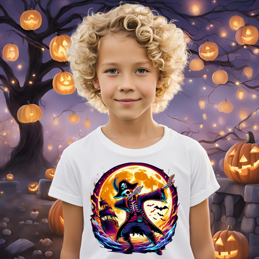 Pirate Skeleton Dabbing Kids T-Shirt