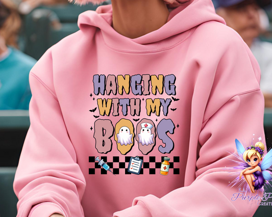 "Hanging with My Boos" Halloween Hoodie