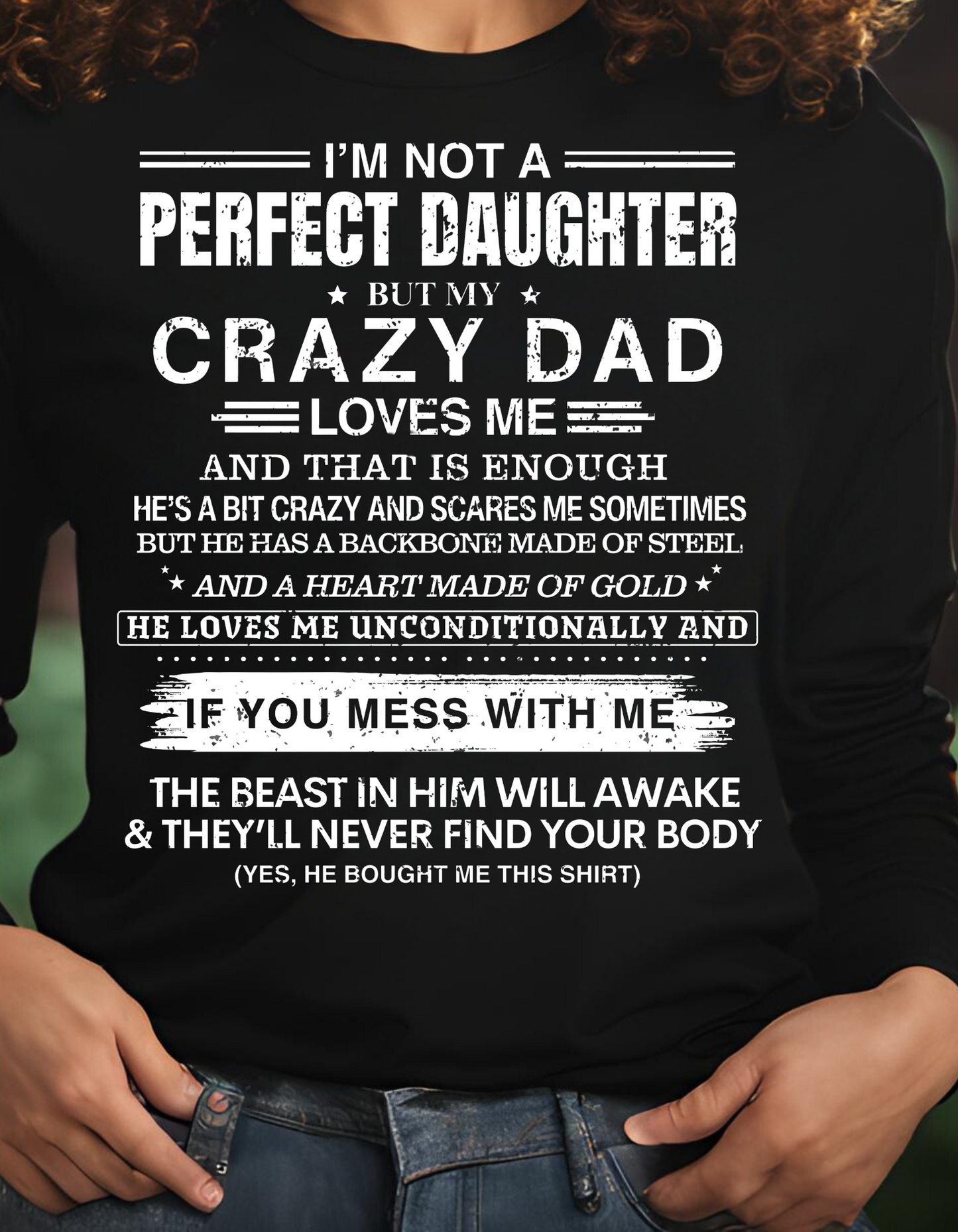 "Perfect Daughter" Long-Sleeve T-Shirt