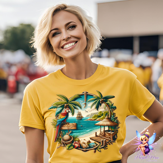 Tropical Island Getaway T-Shirt