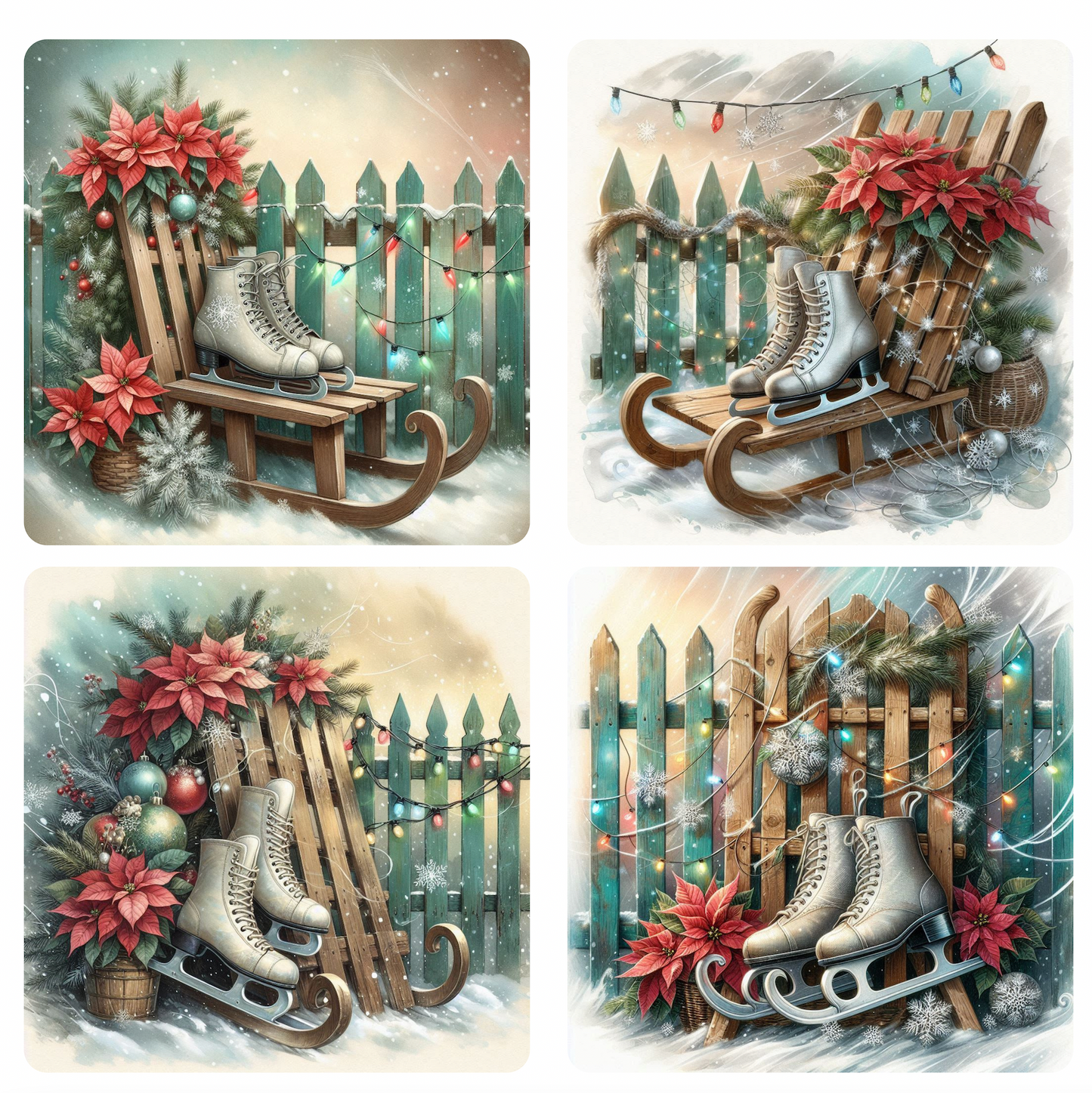 Winter Wonderland 4-Pack Coasters