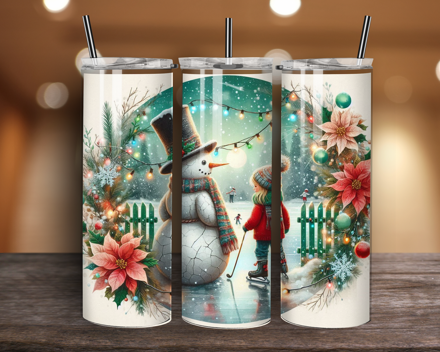 Winter Snowman Tumbler