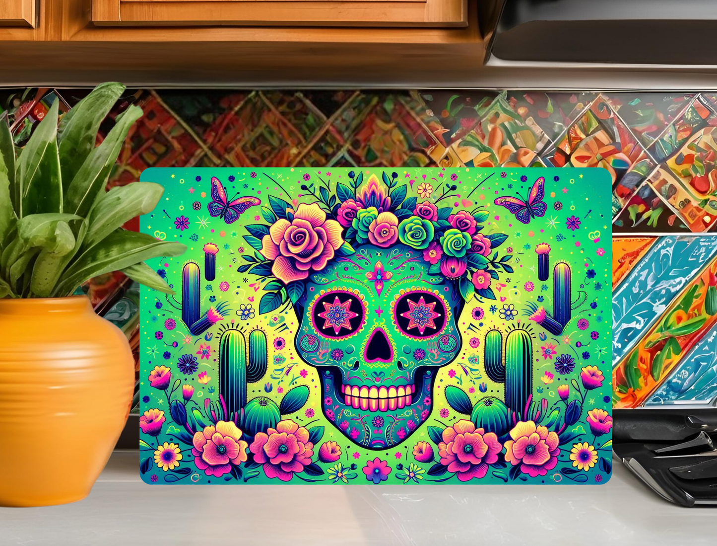 Sugar Skull Cutting Board